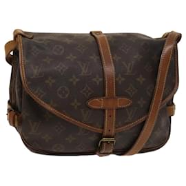 Louis Vuitton-LOUIS VUITTON Monogram Saumur 30 Shoulder Bag M42256 LV Auth 106780-Monogram