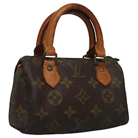 Louis Vuitton-LOUIS VUITTON Monogram Mini Speedy Hand Bag M41534 LV Auth 117036-Monogram