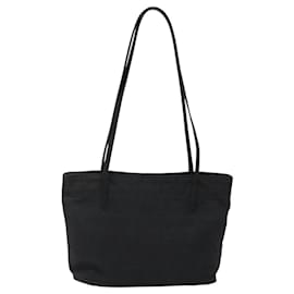 Fendi-FENDI Zucca Canvas Shoulder Bag Black Auth MX235-Black