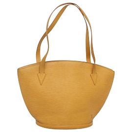 LOUIS VUITTON Epi Saint Jacques Bolsa de Compras de Hombro Amarilla M52269 Auth MX137 Amarillo