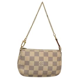 Louis Vuitton-LOUIS VUITTON Damier Azur Mini Pochette Accessoires Pouch N63005 Auth KD346-Other