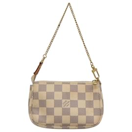 Louis Vuitton-LOUIS VUITTON Damier Azur Mini Pochette Accessoires Pouch N63005 Auth KD346-Other