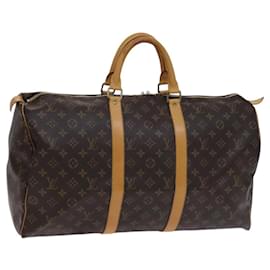 Louis Vuitton-LOUIS VUITTON Monogram Keepall 50 Boston Bag M41426 LV Auth nb412-Monogram
