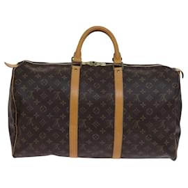 Louis Vuitton-LOUIS VUITTON Monogram Keepall 50 Boston Bag M41426 LV Auth nb412-Monogram