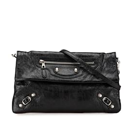 Balenciaga-Balenciaga Le Grand Sac Enveloppe Clutch-Noir