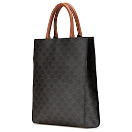 Céline-Celine Triomphe Vertical Cabas Large Handbag-Brown