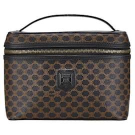 Céline-Celine Macadam Vanity Bag-Brown,Black