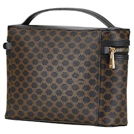 Céline-Celine Macadam Vanity Bag-Brown,Black