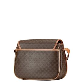 Céline-Celine Macadam Shoulder Bag-Brown