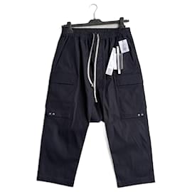 Rick Owens-Rick Owens Lido 24 Cargo Cropped Pants-Black