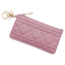Christian Dior-Christian Dior Pink Business Card Case-Pink