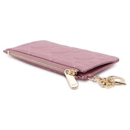 Christian Dior-Christian Dior Pink Business Card Case-Pink