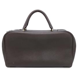 Hermès-Hermes Handbag Sac Envie 36 in Coffee Fjord Leather-Brown