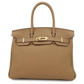 Hermès Hermes Birkin 30 Biscuit Togo Handbag Other