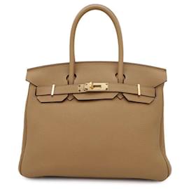 Hermès-Hermes Birkin 30 Biscuit Togo Handbag-Other