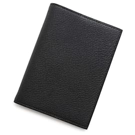 Hermès-Hermes Agenda Planner Cover in Black Chevre Mysore Leather-Black