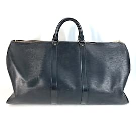 Louis Vuitton-Louis Vuitton Epi Keepall 55 Travel Bag-Black