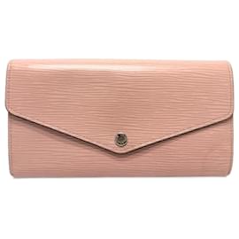 Louis Vuitton-Louis Vuitton Epi Portefeuille Sarah Bi-fold Long Wallet-Pink