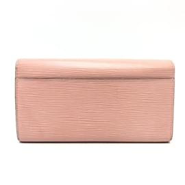 Louis Vuitton-Louis Vuitton Epi Portefeuille Sarah Bi-fold Long Wallet-Pink