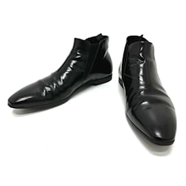 Prada-Prada Side Gore Short Boots-Black