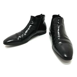 Bottes courtes à élastique Prada Noir