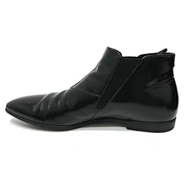 Prada-Prada Side Gore Short Boots-Black
