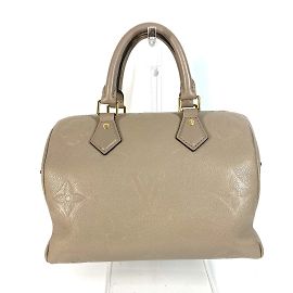 Borsa Bandoulière Speedy 25 Monogram Empreinte Louis Vuitton Beige Grigio