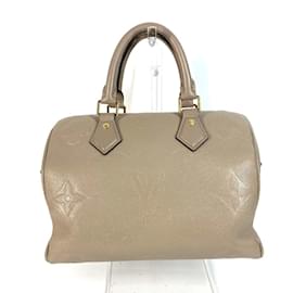 Louis Vuitton-Louis Vuitton Monogram Empreinte Speedy Bandouliere 25 Bag-Beige,Grey