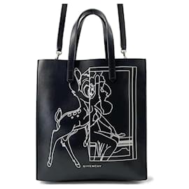 Givenchy-Givenchy Black Leather Tote Bag-Black