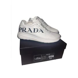 Prada Nylon Sneakers White White