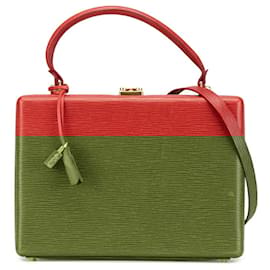 Fendi-Fendi Mini Trunk Attaché Case Shoulder Bag-Red