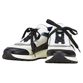 Prada-Prada Men's Sneakers-Brown,White,Navy blue