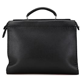 Fendi-Fendi Peekaboo Fit Selleria Handbag-Black