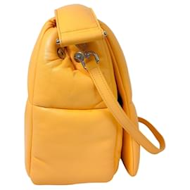 Autre Marque-Stand Studio Peach Honey Faux Leather Grained Wanda Clutch Bag II-Orange
