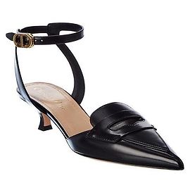 Escarpins slingback Dior Boy D noir cuir 36.5 Noir