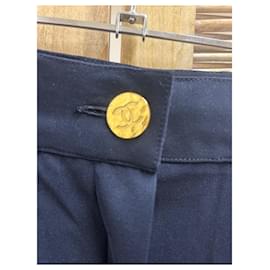 Chanel-Vintage Chanel pants-Navy blue