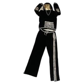 Chanel-Jumpsuits-Black,Golden