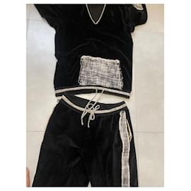 Chanel-Jumpsuits-Black,Golden