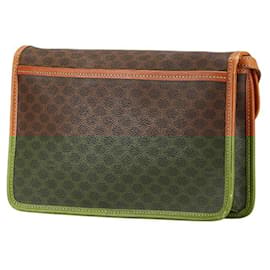 Céline-Celine Macadam Shoulder Bag-Brown