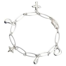 Tiffany & Co-Pulseira de Charms Tiffany 5 em Prata 925-Outro