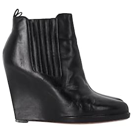 Givenchy-Bottines à talons Givenchy en cuir noir-Noir