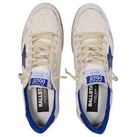 Golden Goose Deluxe Brand-Ball Star Sneakers - Golden Goose -  White/Bluette - Leather-White