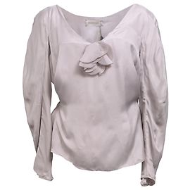 Blouse Rochas en soie violette Autre