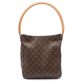 Louis Vuitton-Louis Vuitton Monogram Looping GM Shoulder Bag M51145-Brown