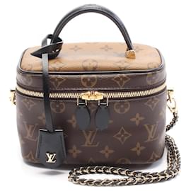 Louis Vuitton-Louis Vuitton Monogram Reverse Vanity NV PM Handbag M45165-Brown