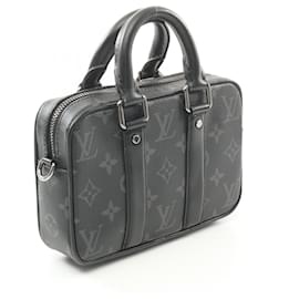 Louis Vuitton-Louis Vuitton Monogram Eclipse Nano PDV Handbag M82770-Black