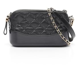 Chanel-Chanel Leather Gabrielle Shoulder Bag A94505-Black