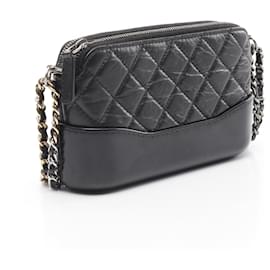 Chanel-Chanel Leather Gabrielle Shoulder Bag A94505-Black