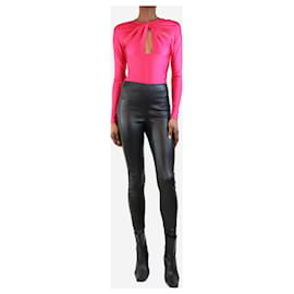 Joseph-Black leather leggings - size UK 8-Black