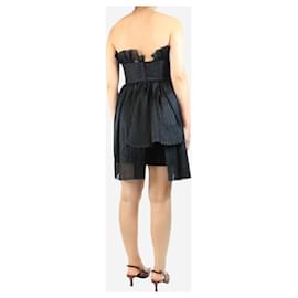 Autre Marque-Black strapless bow-front mini dress - size UK 10-Black